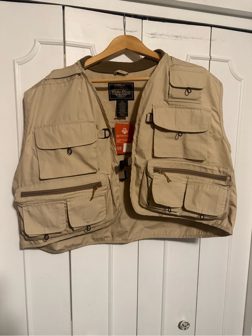 Men's Khaki Multi-Pocket Fishing Vest